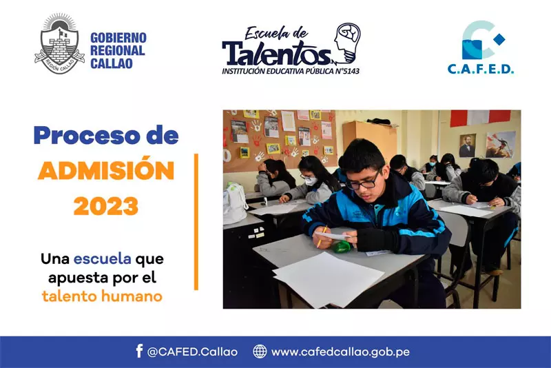 Becas Escuela de Talentos de Callao, 2023