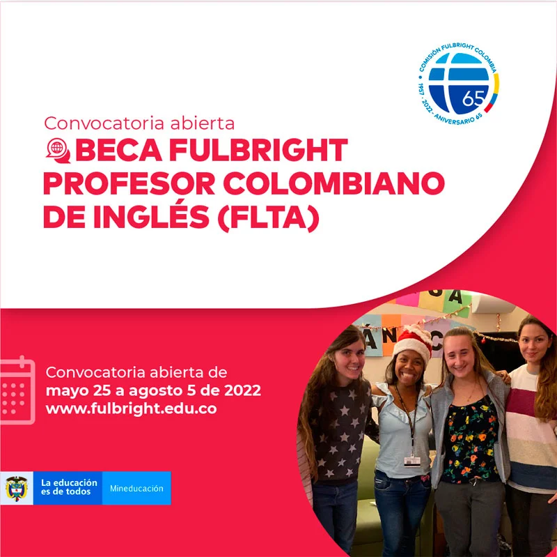 Beca Fulbright Profesor colombiano de inglés FLTA, 2023