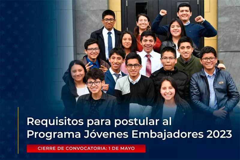 Becas Jóvenes Embajadores - Youth Ambassadors Program - YAP para bolivianos, 2023