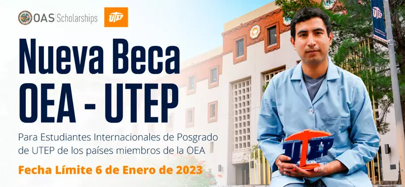 Becas OEA - Universidad de Texas en El Paso UTEP, 2023