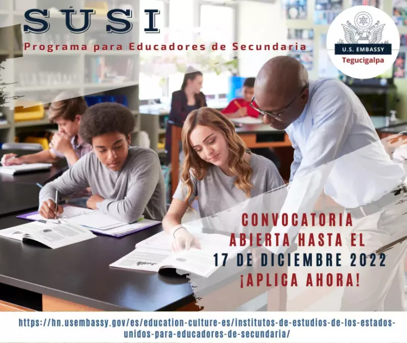 Becas SUSI para educadores de secundaria hondureños, 2023