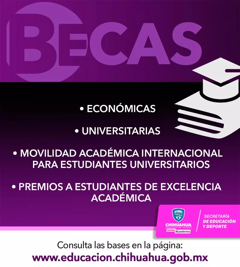 Becas Universitarias para servicio social - Gobierno de Chihuahua, 2023