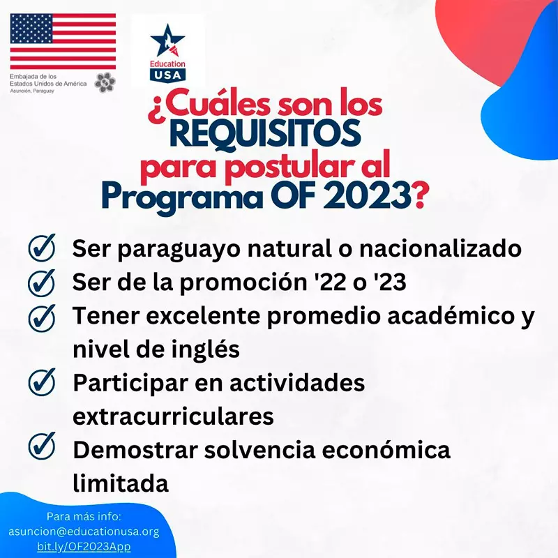 Imagen de Apoyos del Programa Opportunity Funds de Education USA para paraguayos, 2023
