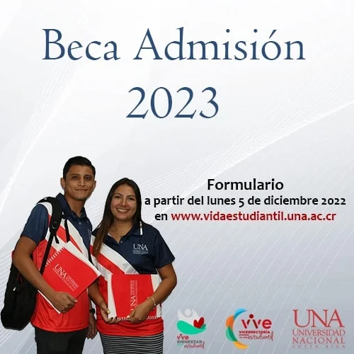 Imagen de Beca socioeconómica admisión - Universidad Nacional de Costa Rica - UNA, 2023