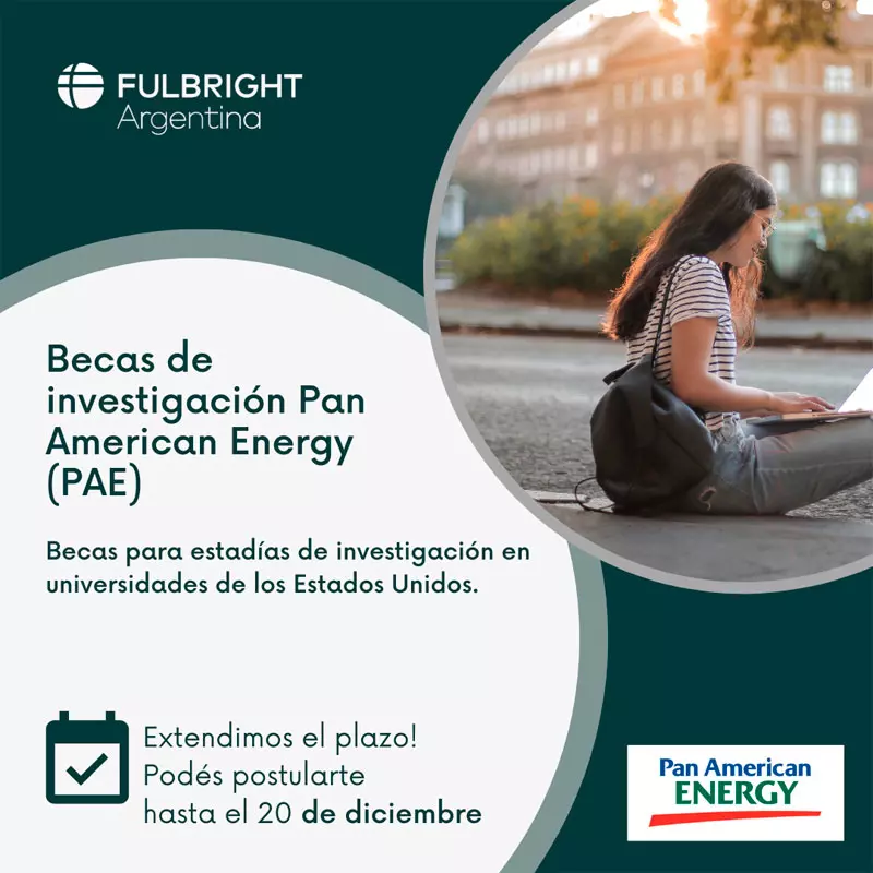 Imagen de Becas Fulbright - Pan American Energy PAE para investigadores, 2023