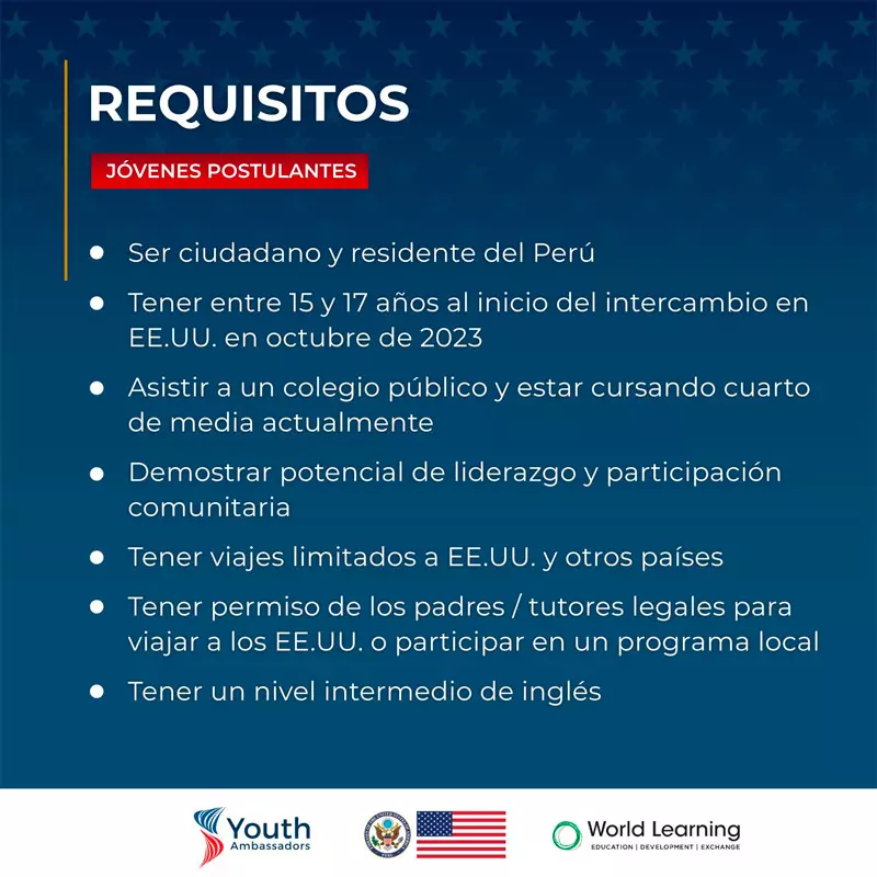 Imagen de Becas Jóvenes Embajadores - Youth Ambassadors Program - YAP para bolivianos, 2023