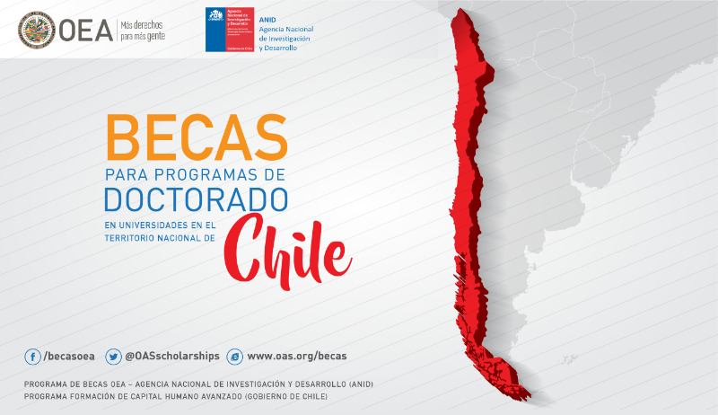 Imagen de Becas para programas de Doctorado en Chile - OEA-ANID, 2023