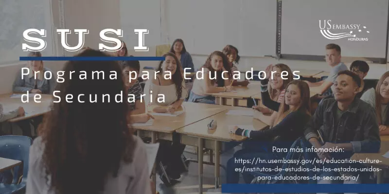 Imagen de Becas SUSI para educadores de secundaria hondureños, 2023