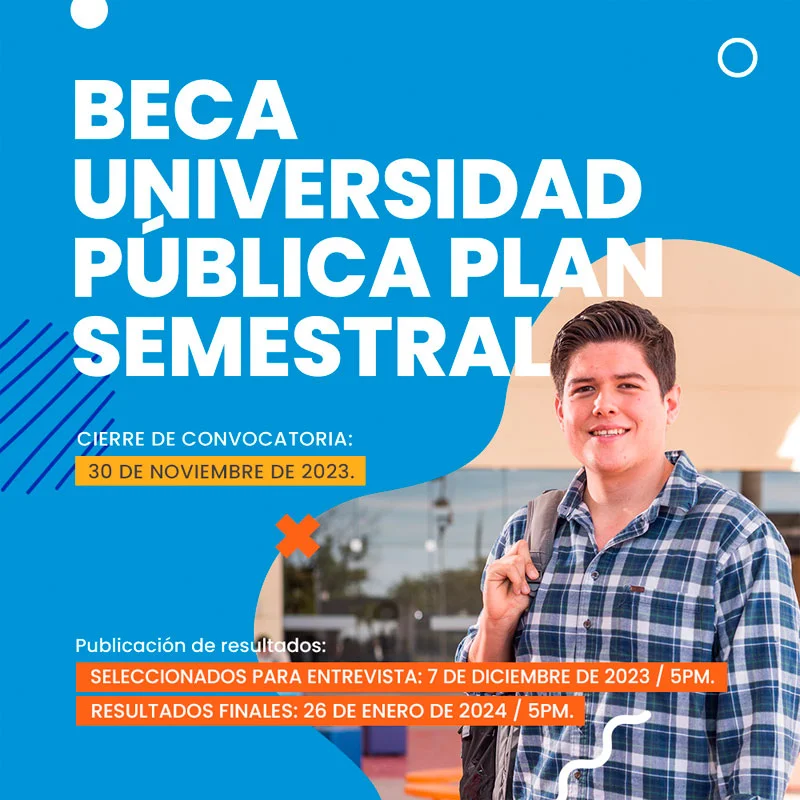 Becas Fundación Esposos Rodríguez para universidades públicas, plan semestral, 2024-1