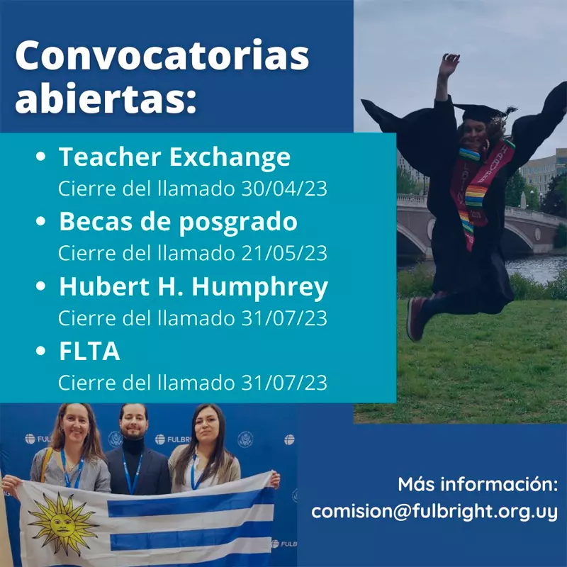 Becas Fulbright de Progrado para uruguayos, 2024-2025