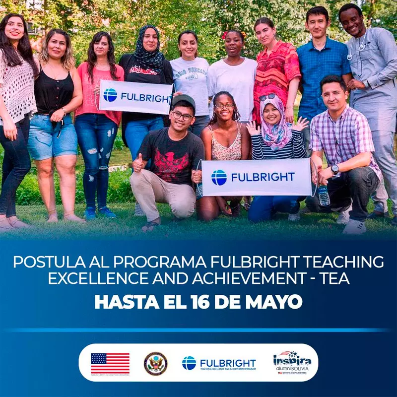 Beca Fulbright TEA para profesores de inglés bolivianos de nivel secundario, 2024