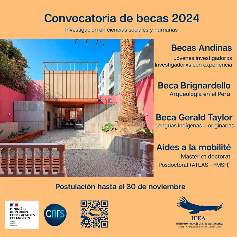 Becas Andinas de Apoyo a la Investigación - IFEA, 2024