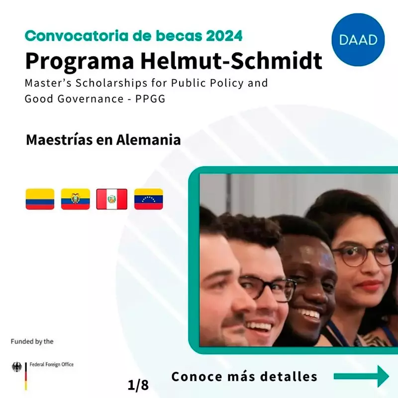 Becas del programa Helmut Schmidt del DAAD en Alemania, 2024