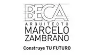 Imagen con el logotipo de Beca Arq. Marcelo Zambrano