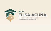 Imagen con el logotipo de Becas Elisa Acuña