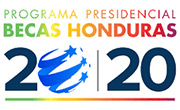 Imagen con el logotipo de Becas Honduras 20/20