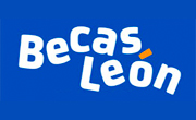 Imagen con el logotipo de Becas León