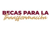Imagen con el logotipo de Becas para la transformación
