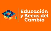 Imagen con el logotipo de Educación y becas del cambio