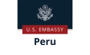 Imagen con el logotipo de Embajada de Estados Unidos en Perú