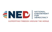 Imagen con el logotipo de Fundación Nacional para la Democracia NED