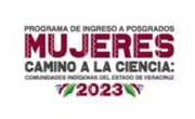 Imagen con el logotipo de Mujeres camino a la ciencia Veracruz 2023
