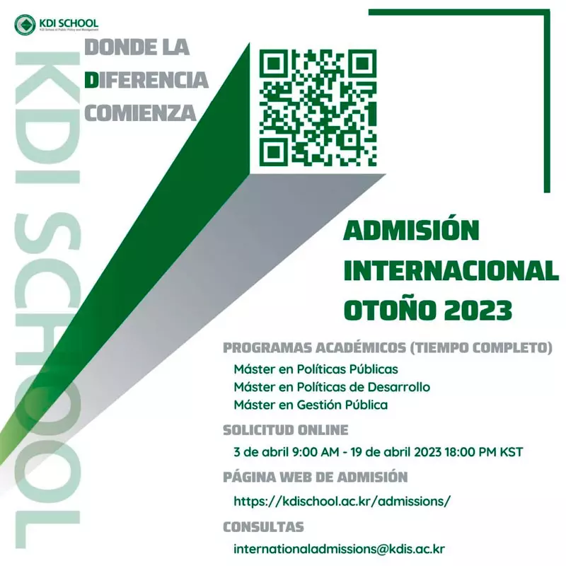 Becas Global Ambassador Scholarship - GAS para estudiantes internacionales de maestría - KDI School, otoño 2023